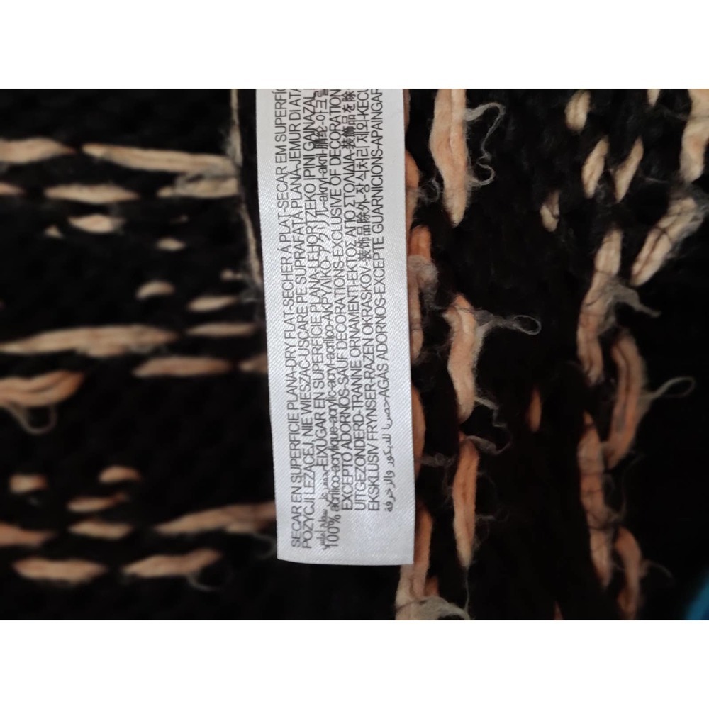 Zara Limited Edition Knit Sweater Black and Yellow oversize sweater Size Small - Picture 5 of 5